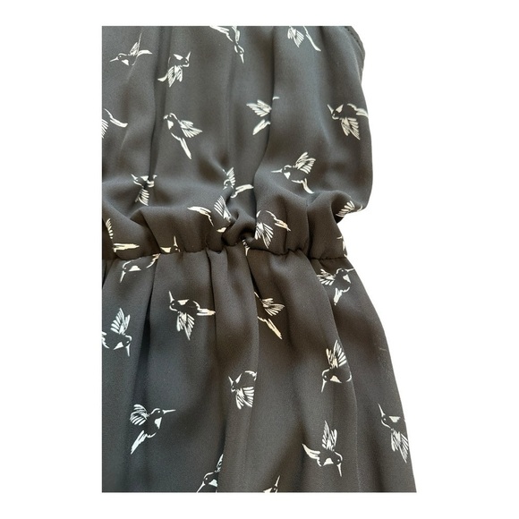 Modcloth | Ixia Sheath Dress Hummingbird Print Sleeveless Elastic Waist Size 2X - Picture 8 of 13